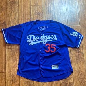 Majestic Cody Bellinger size 56 Blue Dodgers Jersey with Red Accents